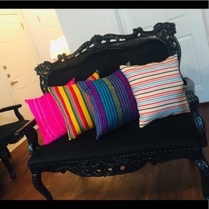 Electric boho style pillows